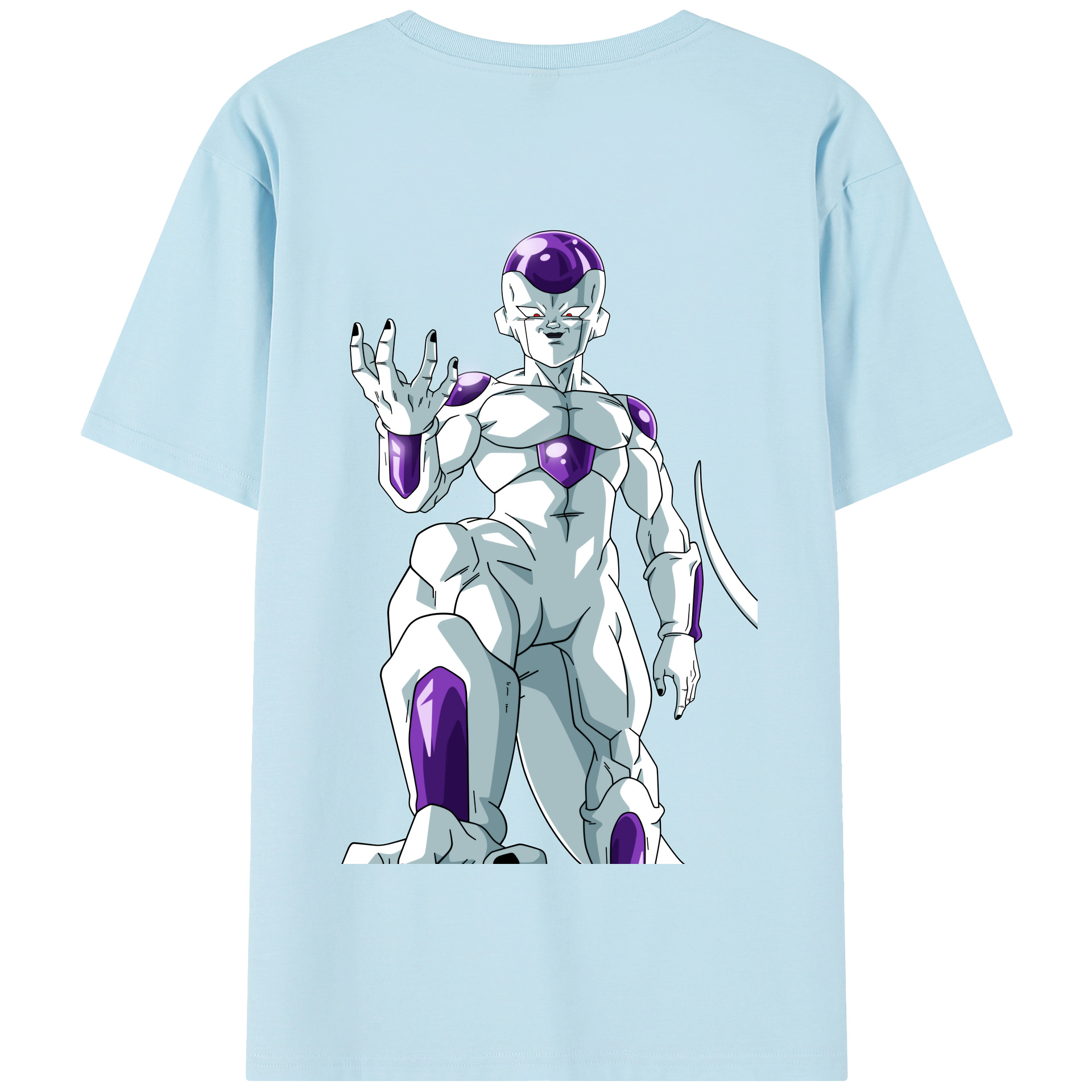 （画像用） ドラゴンボール フリーザ DRAGON BALL Frieza 綿100％半袖Tシャツ（背面プリント）